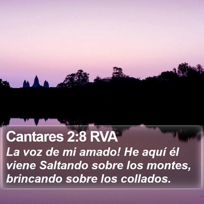 Cantares 2:8 RVA Bible Verse Image