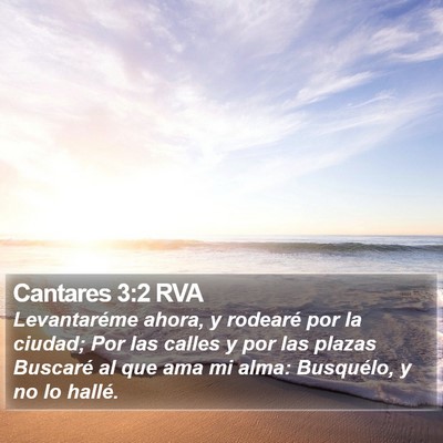 Cantares 3:2 RVA Bible Verse Image