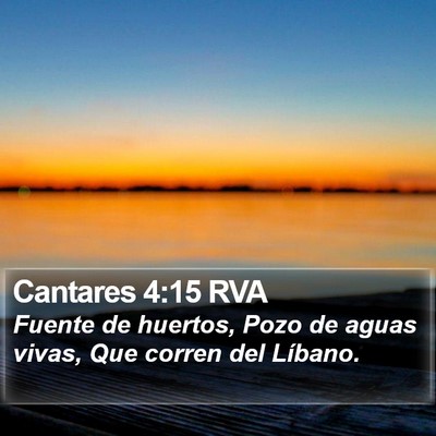 Cantares 4:15 RVA Bible Verse Image