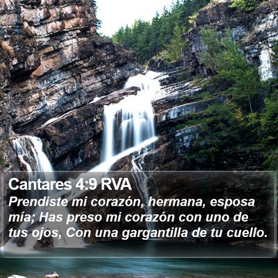 Cantares 4:9 RVA Bible Verse Image
