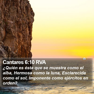 Cantares 6:10 RVA Bible Verse Image