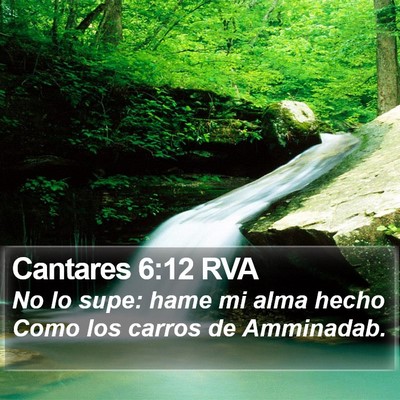 Cantares 6:12 RVA Bible Verse Image