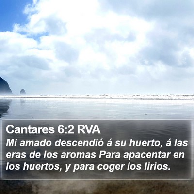 Cantares 6:2 RVA Bible Verse Image