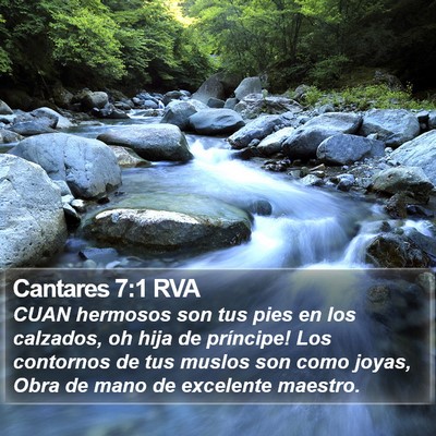 Cantares 7:1 RVA Bible Verse Image