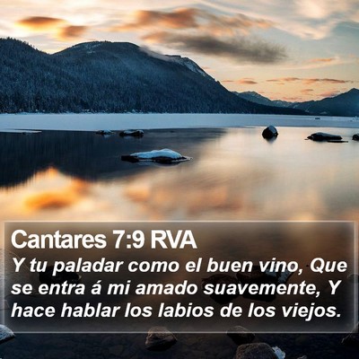 Cantares 7:9 RVA Bible Verse Image