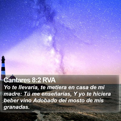 Cantares 8:2 RVA Bible Verse Image