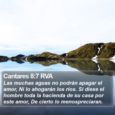 Cantares 8:7 RVA Bible Verse Image