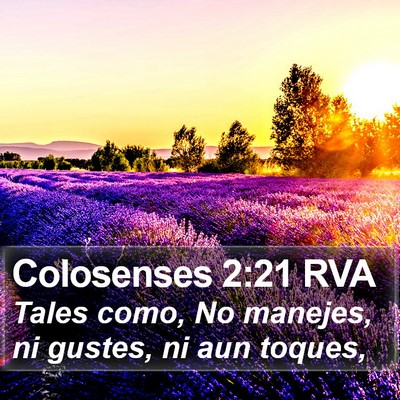 Colosenses 2:21 RVA Bible Verse Image