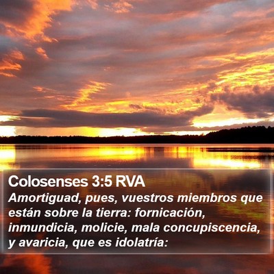 Colosenses 3:5 RVA Bible Verse Image