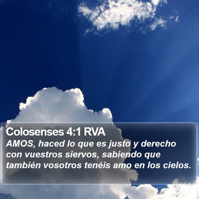 Colosenses 4:1 RVA Bible Verse Image