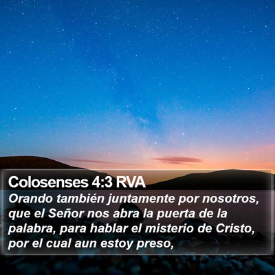 Colosenses 4:3 RVA Bible Verse Image