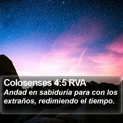Colosenses 4:5 RVA Bible Verse Image