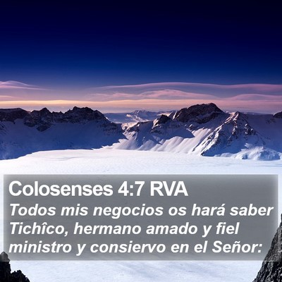 Colosenses 4:7 RVA Bible Verse Image