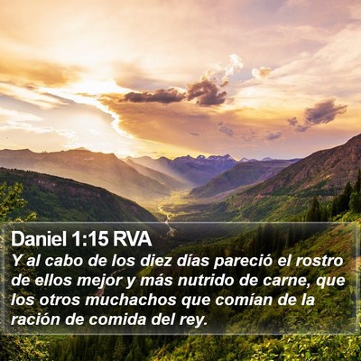 Daniel 1:15 RVA Bible Verse Image
