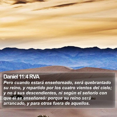 Daniel 11:4 RVA Bible Verse Image
