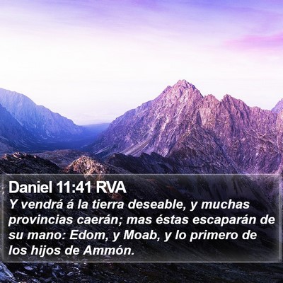 Daniel 11:41 RVA Bible Verse Image