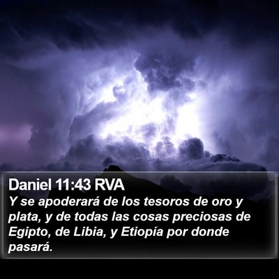 Daniel 11:43 RVA Bible Verse Image