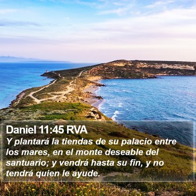 Daniel 11:45 RVA Bible Verse Image