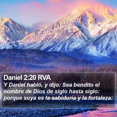 Daniel 2:20 RVA Bible Verse Image