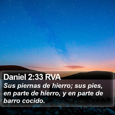 Daniel 2:33 RVA Bible Verse Image