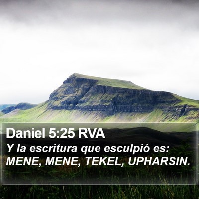 Daniel 5:25 RVA Bible Verse Image