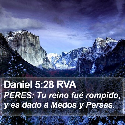 Daniel 5:28 RVA Bible Verse Image