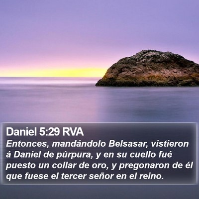 Daniel 5:29 RVA Bible Verse Image