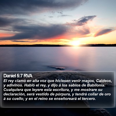 Daniel 5:7 RVA Bible Verse Image