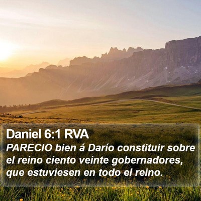 Daniel 6:1 RVA Bible Verse Image