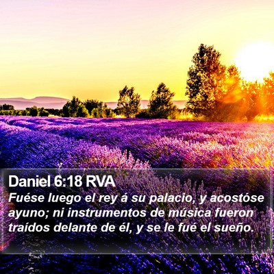 Daniel 6:18 RVA Bible Verse Image