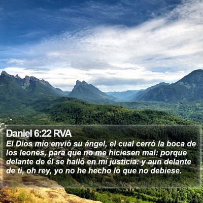 Daniel 6:22 RVA Bible Verse Image
