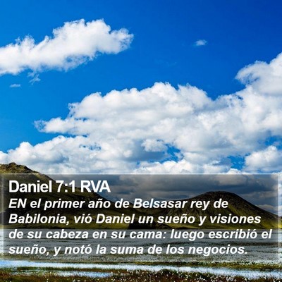 Daniel 7:1 RVA Bible Verse Image
