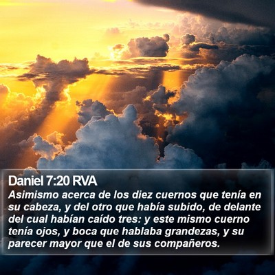 Daniel 7:20 RVA Bible Verse Image