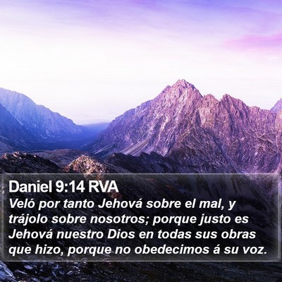 Daniel 9:14 RVA Bible Verse Image