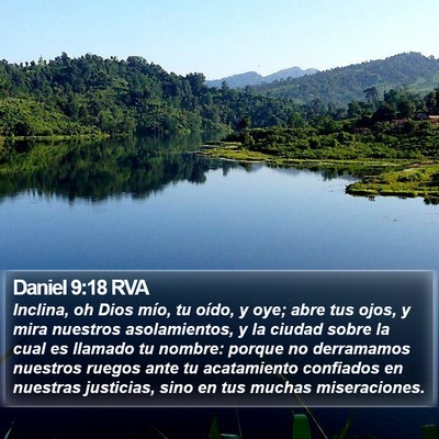 Daniel 9:18 RVA Bible Verse Image