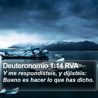 Deuteronomio 1:14 RVA Bible Verse Image