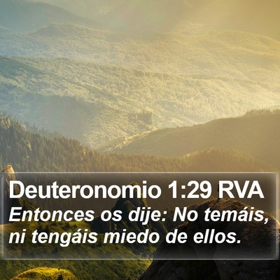 Deuteronomio 1:29 RVA Bible Verse Image