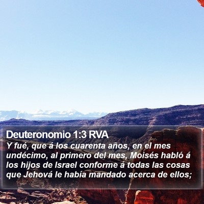 Deuteronomio 1:3 RVA Bible Verse Image