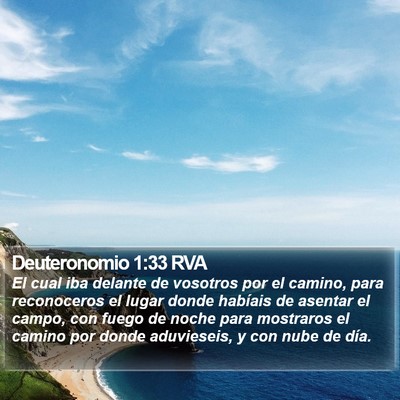 Deuteronomio 1:33 RVA Bible Verse Image