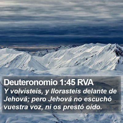 Deuteronomio 1:45 RVA Bible Verse Image