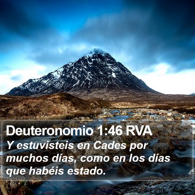 Deuteronomio 1:46 RVA Bible Verse Image