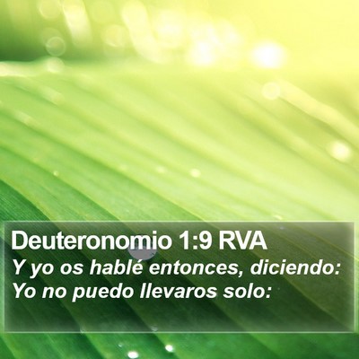 Deuteronomio 1:9 RVA Bible Verse Image