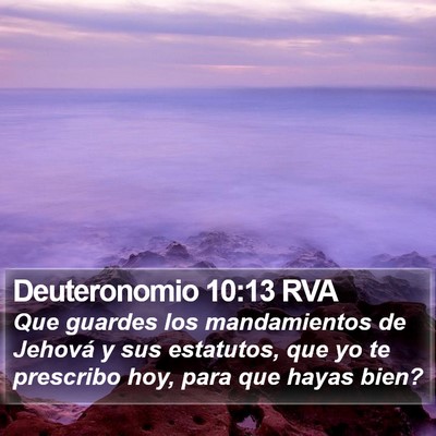 Deuteronomio 10:13 RVA Bible Verse Image