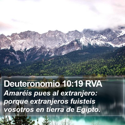 Deuteronomio 10:19 RVA Bible Verse Image