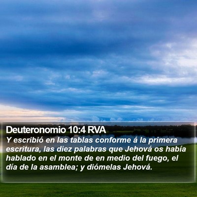 Deuteronomio 10:4 RVA Bible Verse Image