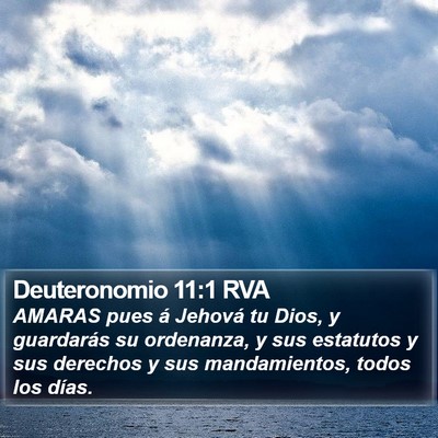 Deuteronomio 11:1 RVA Bible Verse Image