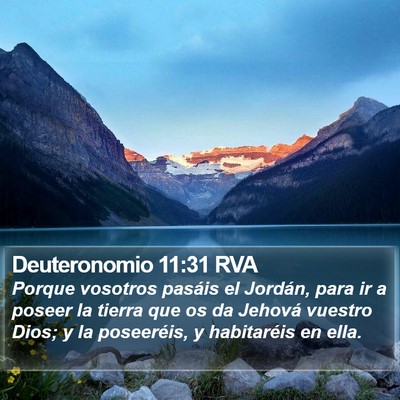 Deuteronomio 11:31 RVA Bible Verse Image