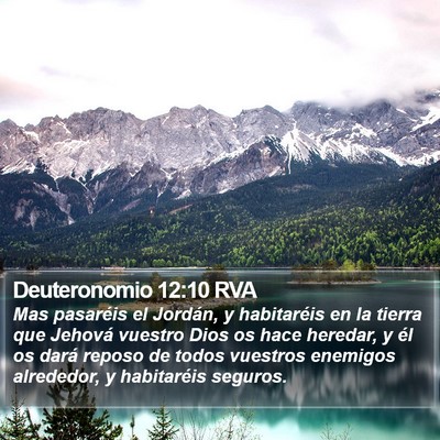 Deuteronomio 12:10 RVA Bible Verse Image