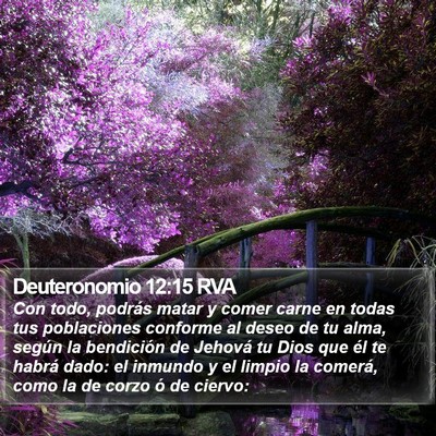 Deuteronomio 12:15 RVA Bible Verse Image