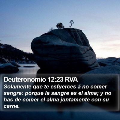 Deuteronomio 12:23 RVA Bible Verse Image